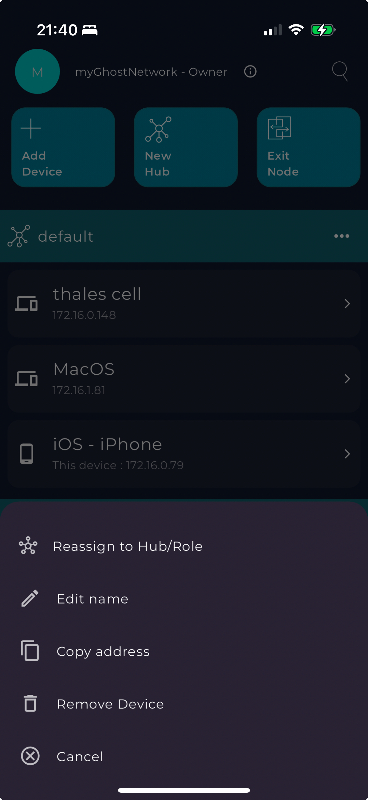 Device Options