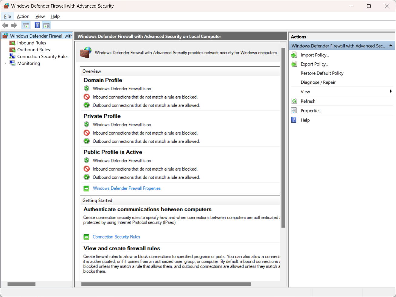 Firewall Overview